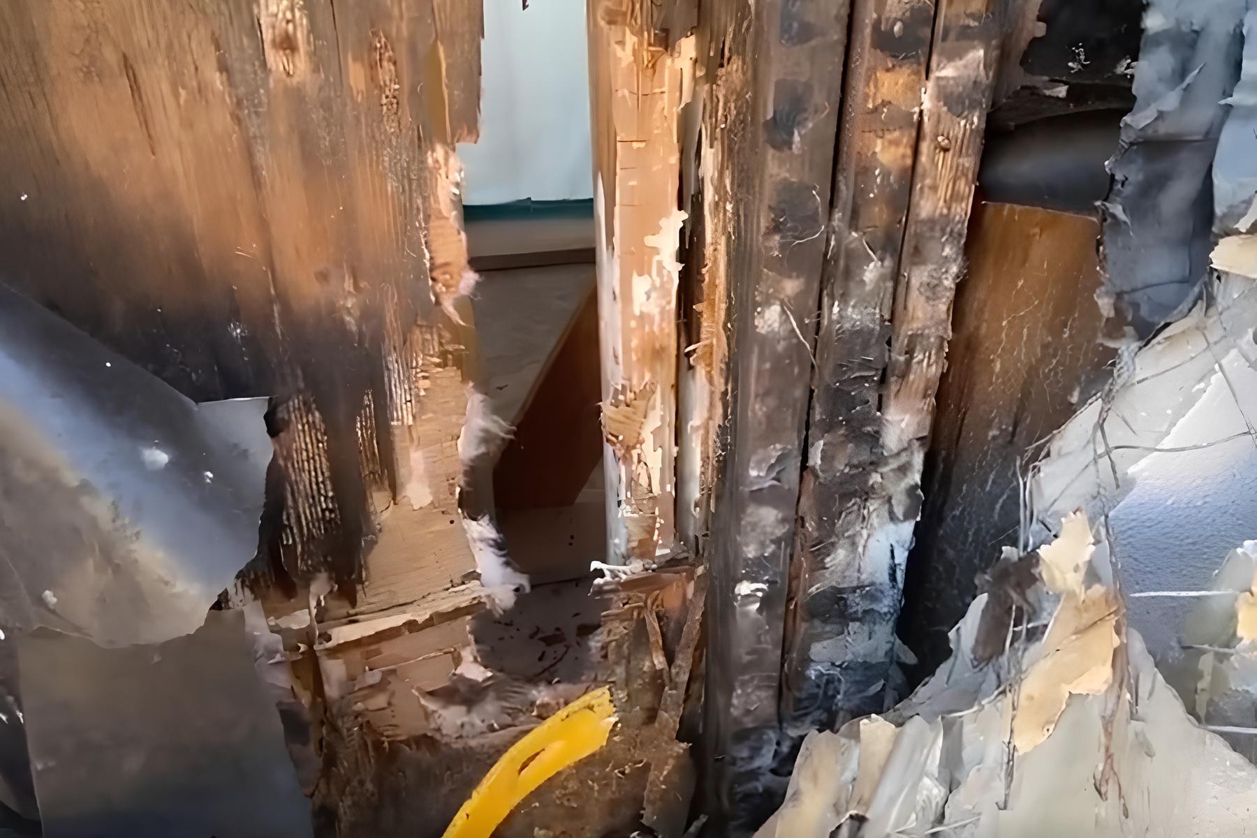 Removal of poria-damaged structural framing in Coto de Caza